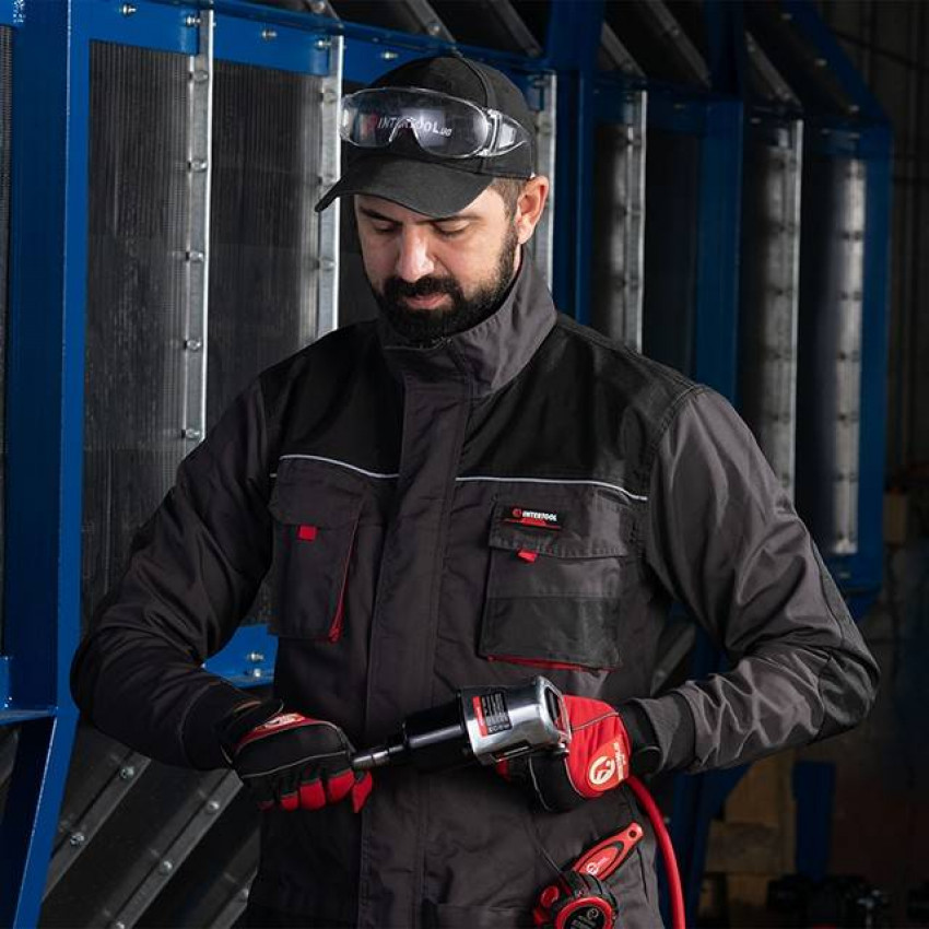 Куртка робоча 80% поліестер, 20% бавовна, щільність 260 г / м2, L INTERTOOL SP-3003-SP-3003
