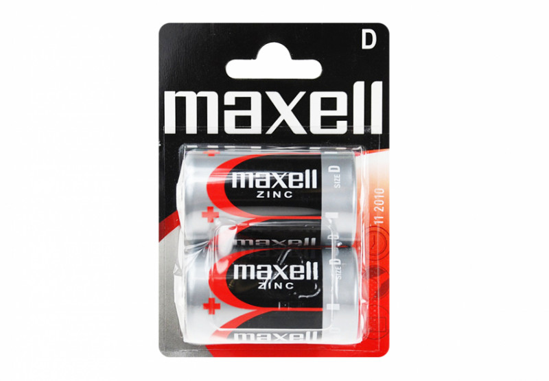 Сольова батарейка Maxell R20 2шт/уп blister-774401.04