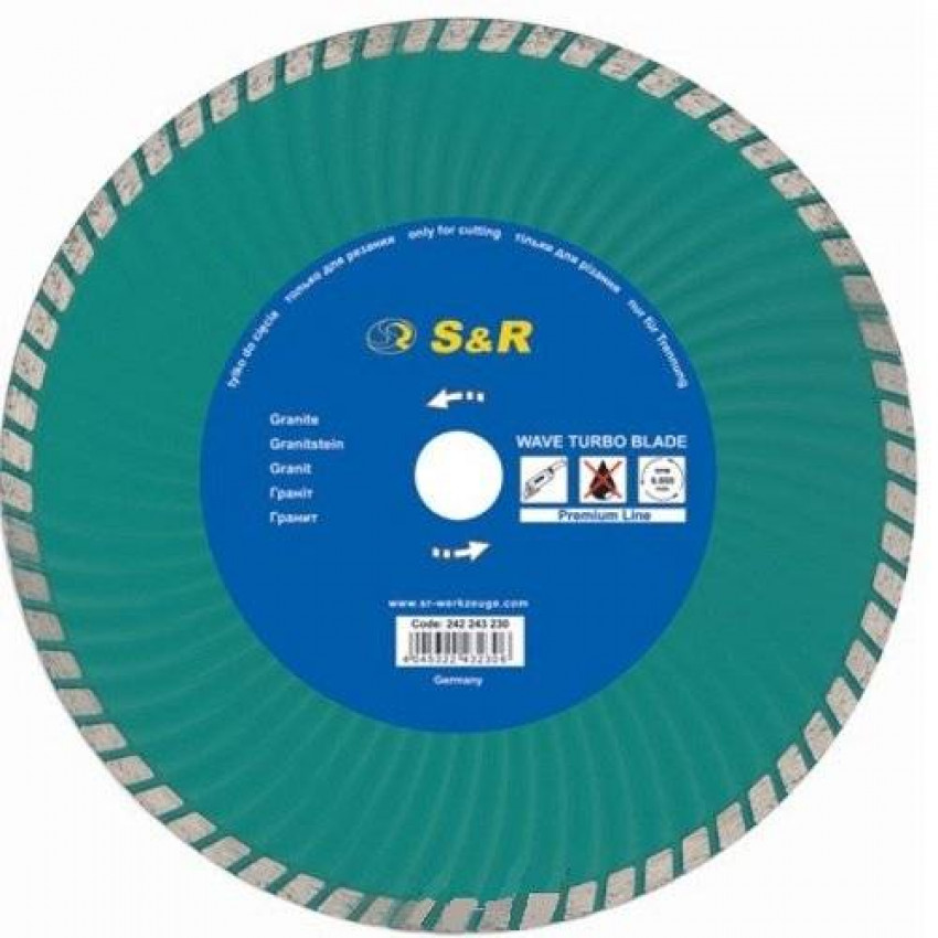 Диск відрізний S & R Turbo по граніту Premium 125-242346125
