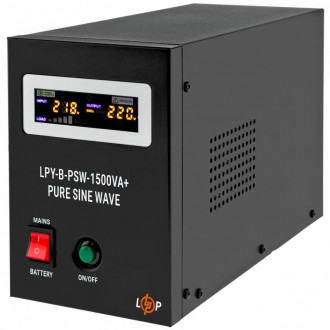 ДБЖ з правильною синусоїдою 24V LPY-B-PSW-1500VA+(1050Вт) 10A/15A-[articul]