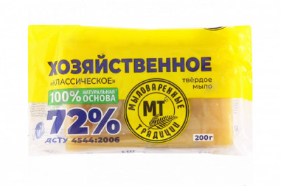 Мило господарське тверде (кор.) 200г. (в упаковці) Миловарні традиції-[articul]