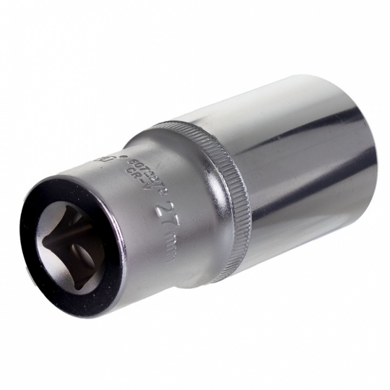 Насадка шестигранна довга 1/2" 27мм CrV ULTRA (6072272)-6072272