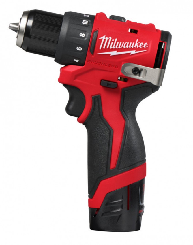 Дриль-шурупокрут акумуляторний MILWAUKEE M12 BLDDRC-202C (40Нм) (ЗП+2ак.Х2Аг+кейс)-4933499686