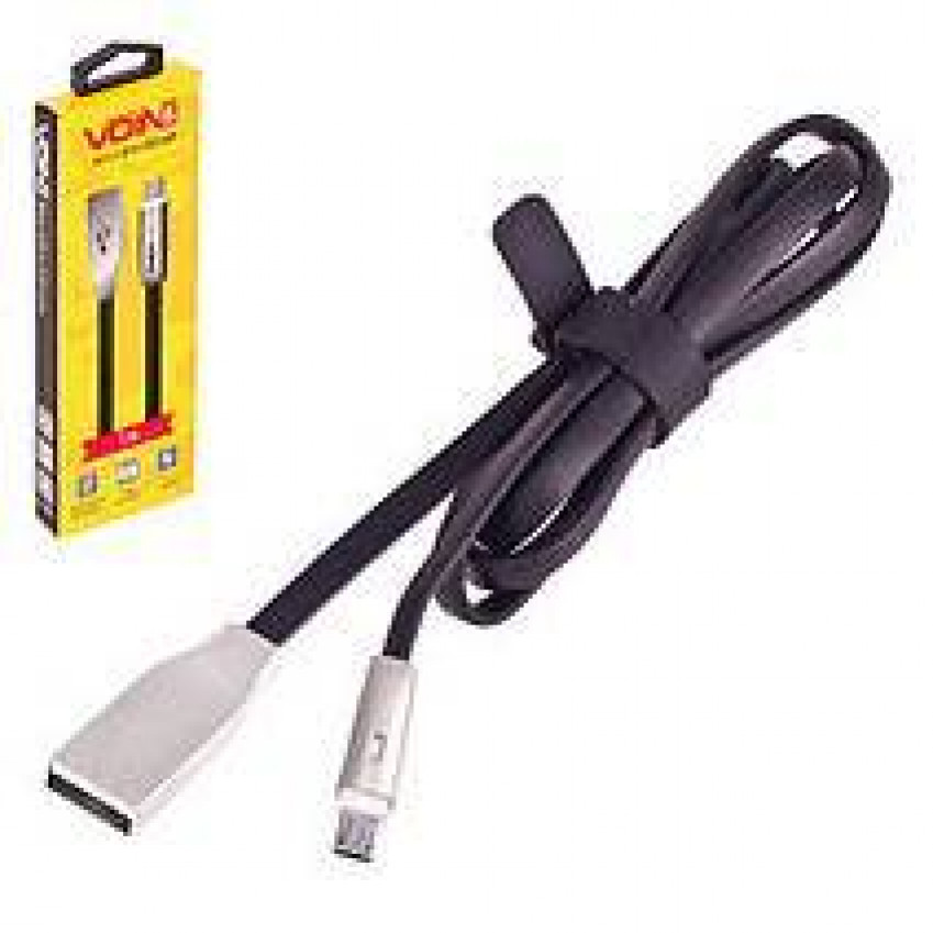 Кабель VOIN VL-002BK USB - Micro USB 1м чорний-VL-002BK (200)