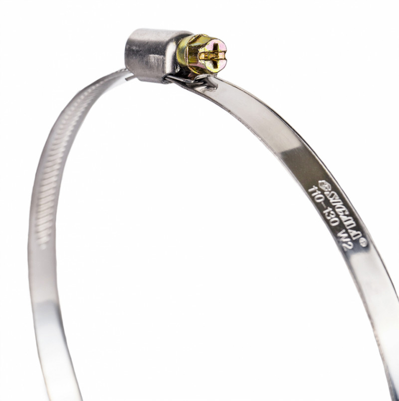 Хомут черв'ячний нержавіючий 9мм D110-130мм 10шт Sigma (2510191)-2510191