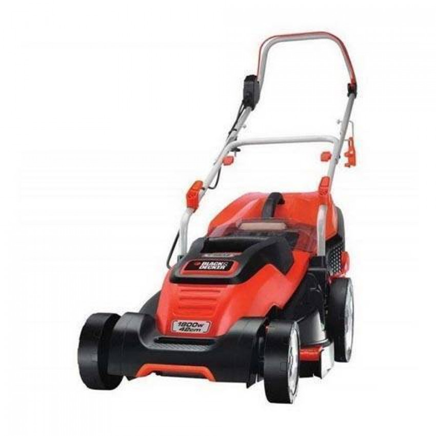 Газонокосарка електрична BLACK DECKER, 1800Вт, система E-Drive, 6 рівнів підрізування, шир. косовиці 42см.-EMAX42I