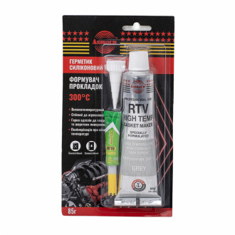 Герметик силіконовий RTV формувач прокладок високотемпературний +300°С сірий 85г ОАЕ ASMACO (6371241)-[articul]