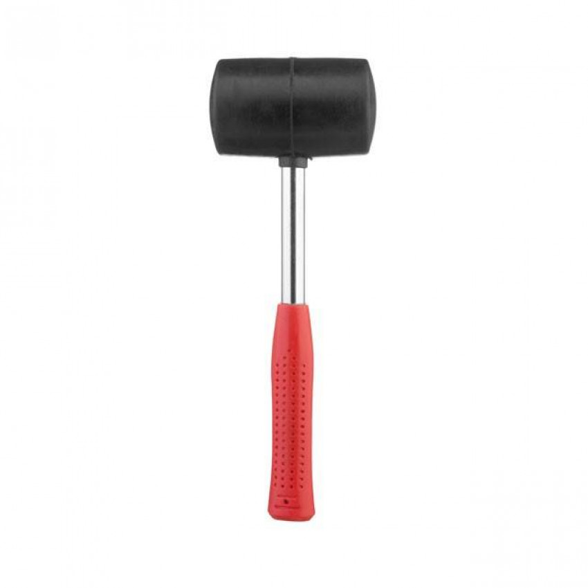 Киянка гумова 680 г, 75 мм, чорна гума, металева ручка INTERTOOL HT-0232-HT-0232