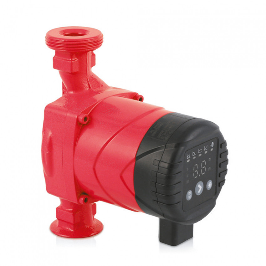 Насос циркуляційний енергозберігаючий 10-45Вт Hmax 6м Qmax 52л/хв Ø1½″ 180мм + гайки Ø1″ WETRON (774353)-774353