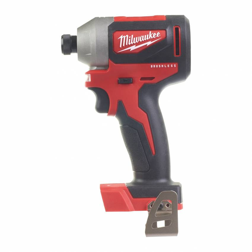 Гвинтоверт акумуляторний 1/4" HEX MILWAUKEE, M18 CBLID-402C, 180Нм, (зарядний пристрій, 2 акум.Х 4Ач, кейс)-4933464534