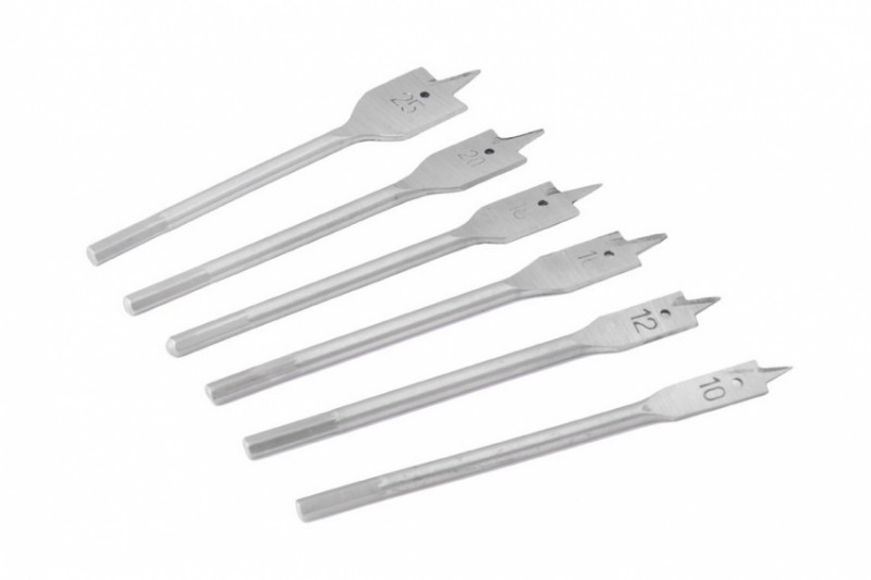 MasterTool Набір свердел для дерева пір'яних 6 шт (10, 12,16,18,20, 25 мм) MASTERTOOL, Арт.: 14-0600-14-0600