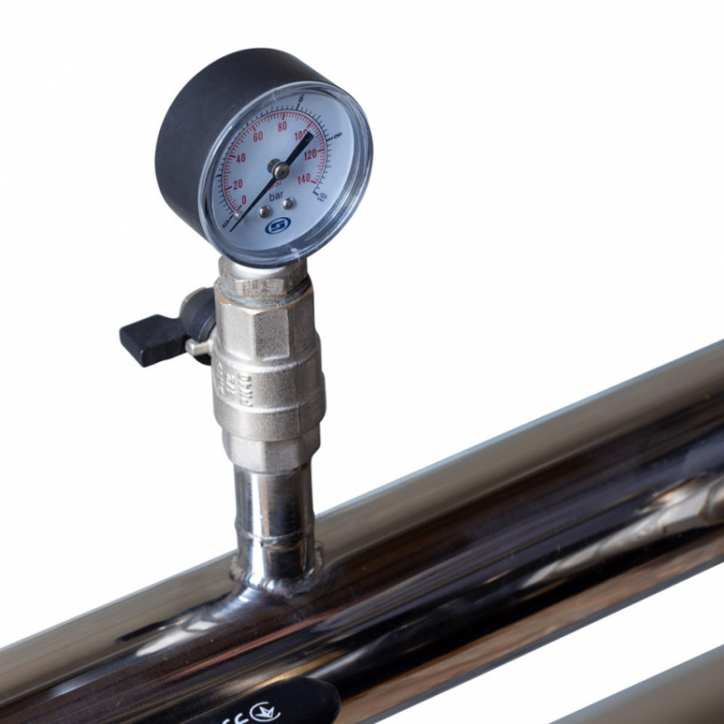 Станція підвищення тиску 380В 2×2.2кВт Hmax 65м Qmax 180л/хв 8л + каскадне управління LEO 3.0 (22AC220-2S531-4.0-8)-22AC220-2S531-4.0-8