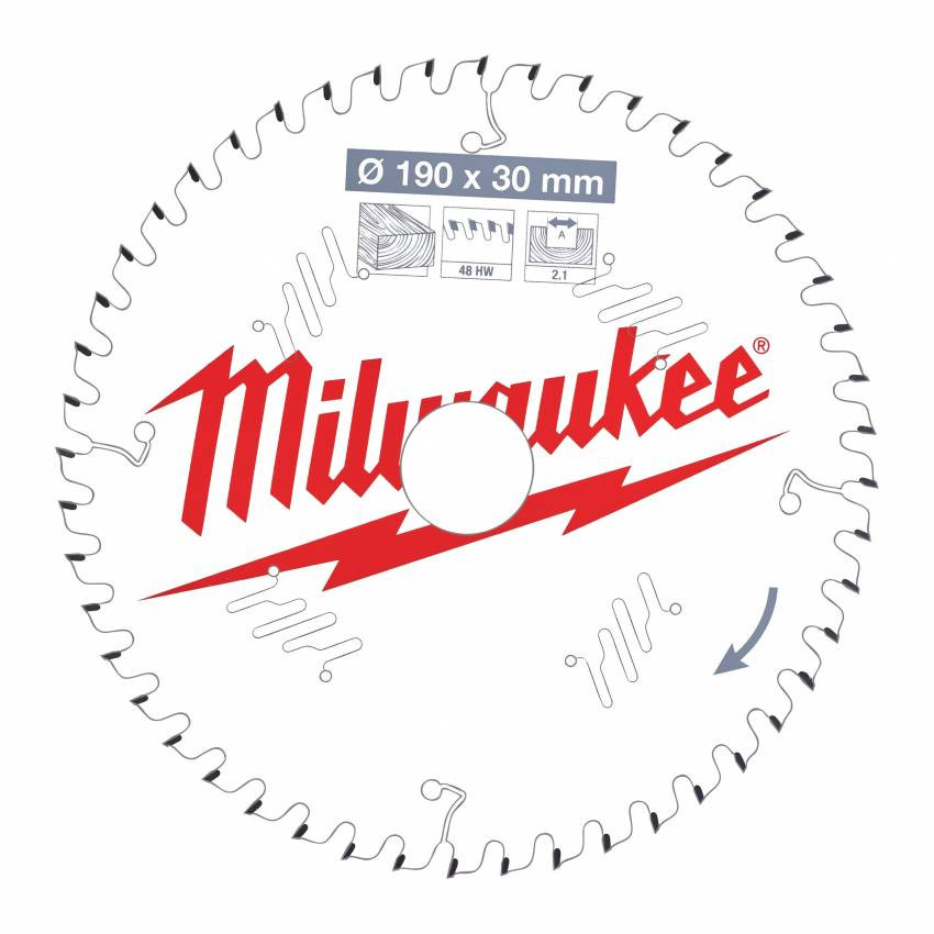 Диск пиляльний MILWAUKEE, Ø165х20х1,8мм, 24 зуб. 1-4932399909