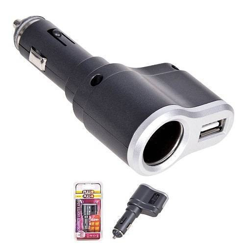 Удл. прикурювача 1 вихід 1USB 500mA (12/24V) R31-R31 (72/36)