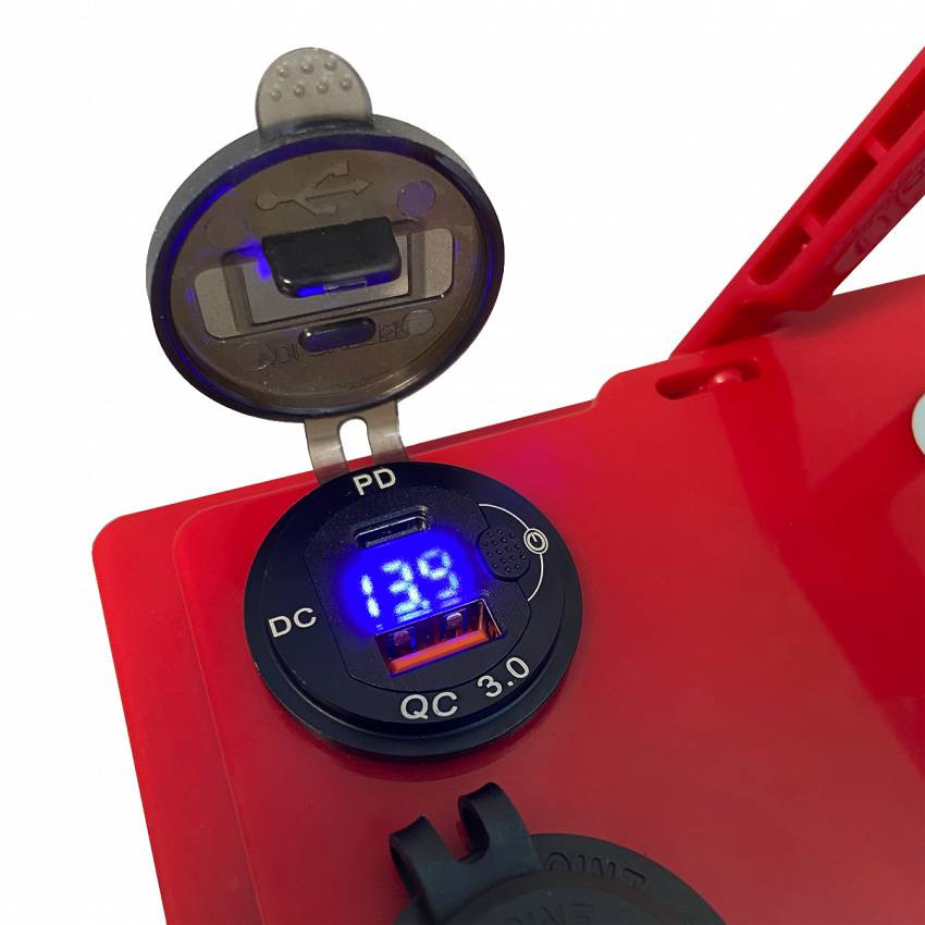 Акумулятор LP LiFePO4 універсальний із зарядним пристроєм 12V (12,8V) - 90 Ah (1152Wh) (BMS 80A/40А) пластик-