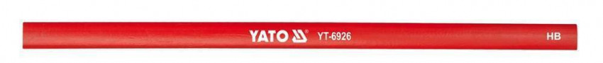 Олівець столярний YATO червоний l=245 мм, упак. 144 шт. [8]-YT-6926