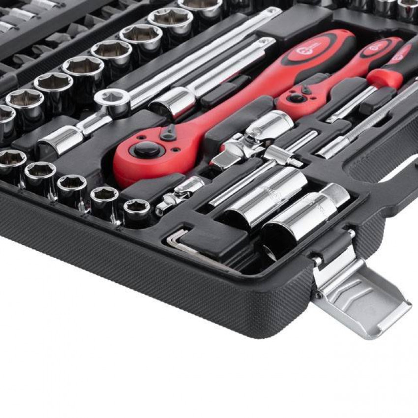 Професійний набір інструментів 1/2", 1/4", 94 од., Cr-V INTERTOOL ET-6094-ET-6094