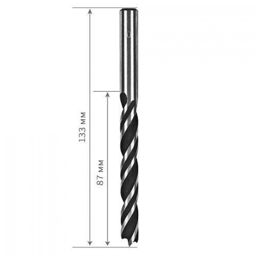 Свердло по дереву S&R спіральне 10 х 130 мм-216820100