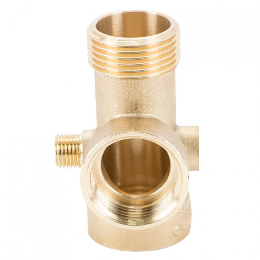 З"єднувач п'яти вивідний 80мм 1"м×1"F×1"F×1/4"M×1/4" F∠180° AQUATICA (779599)-779599