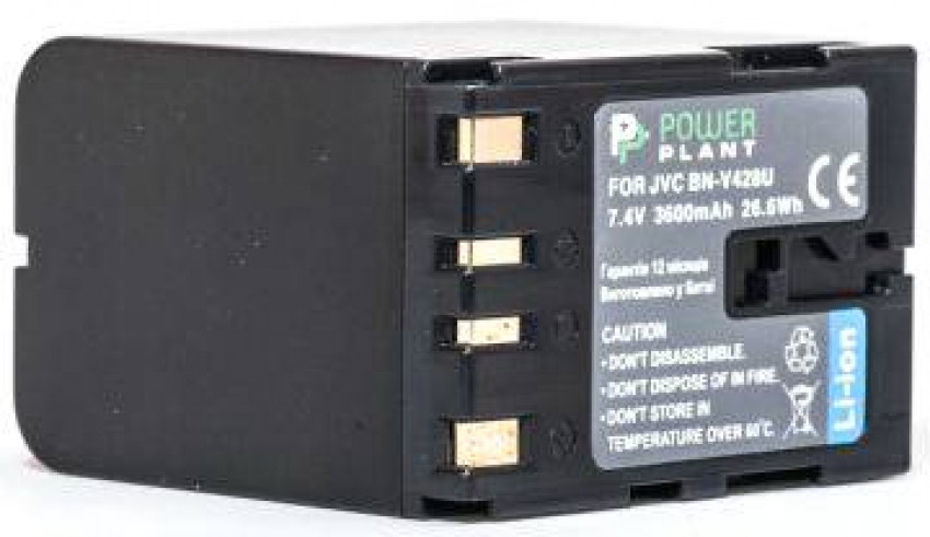Акумулятор PowerPlant JVC BN-V428 3600mAh-DV00DV1086