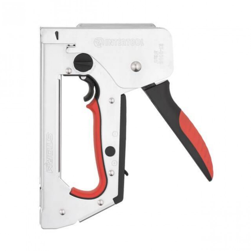 Степлер будiвельний 3 в 1, функцiя Trigger Mode, для скоб, цвяхів, шпильок, STORM INTERTOOL RT-0105-RT-0105