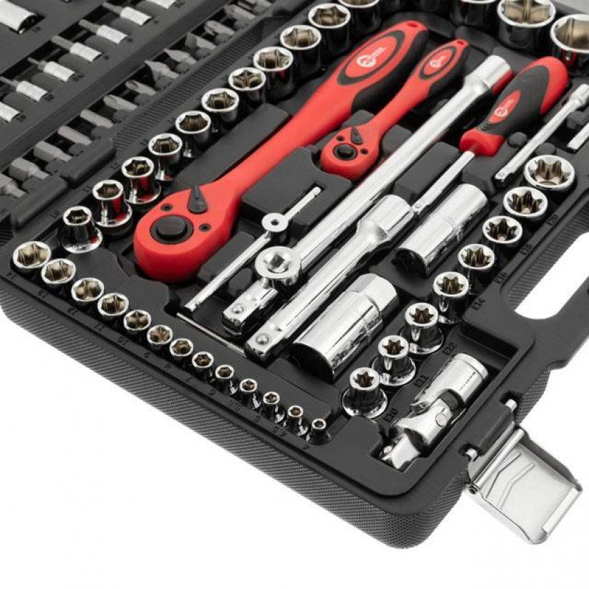 Набір інструментів професійний 1/2 "& 1/4", 108од., , Cr-V INTERTOOL ET-6108-ET-6108