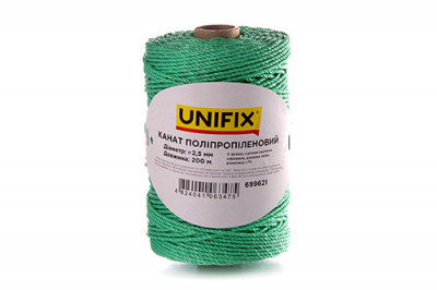 Канат поліпропіленовий 2,5мм 200м UNIFIX-[articul]