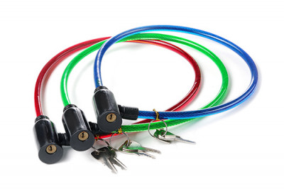 Замок велосипедний 8х650мм пач 10 шт AURORA-[articul]