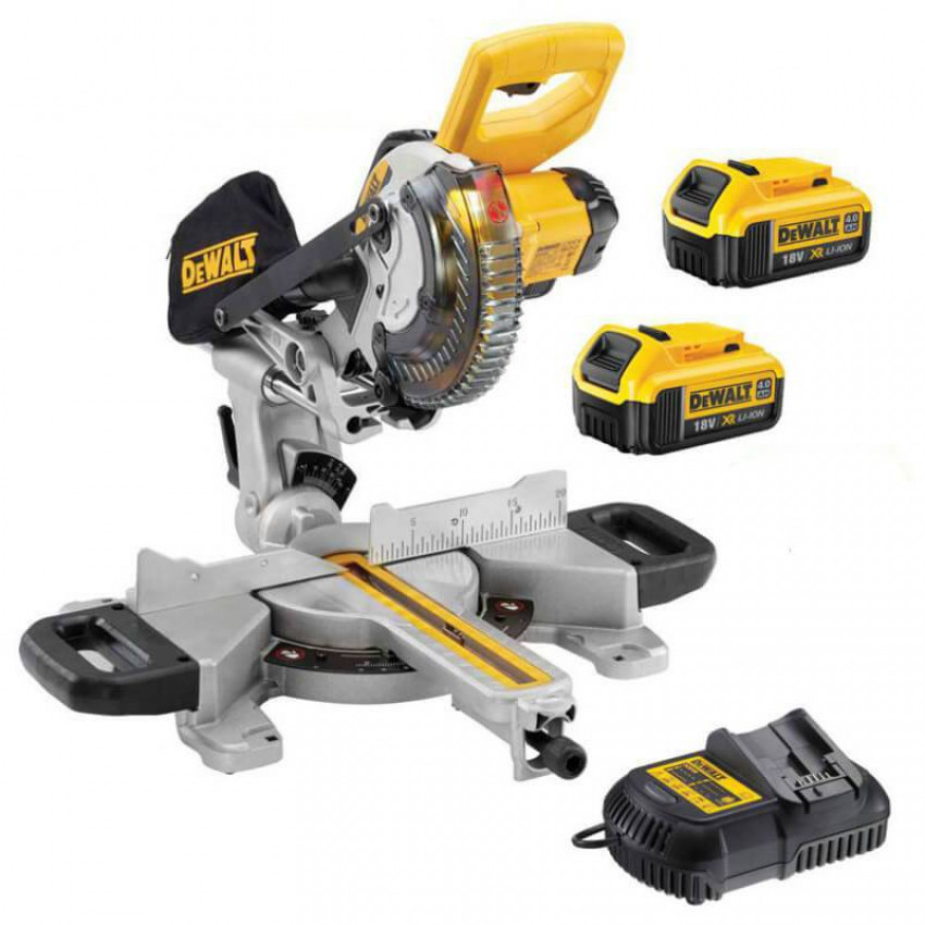 Пила торцювальна акумуляторна DeWALT DCS365M2-DCS365M2