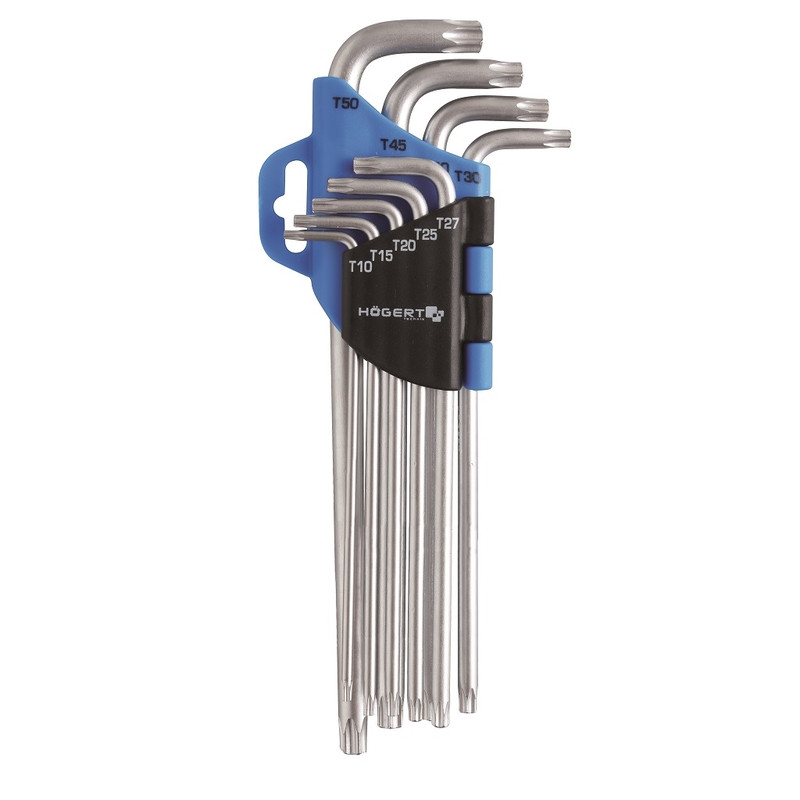 Набір Г-подібних подовжених ключів TORX HOEGERT 10 - 50 HT1W818-HT1W818