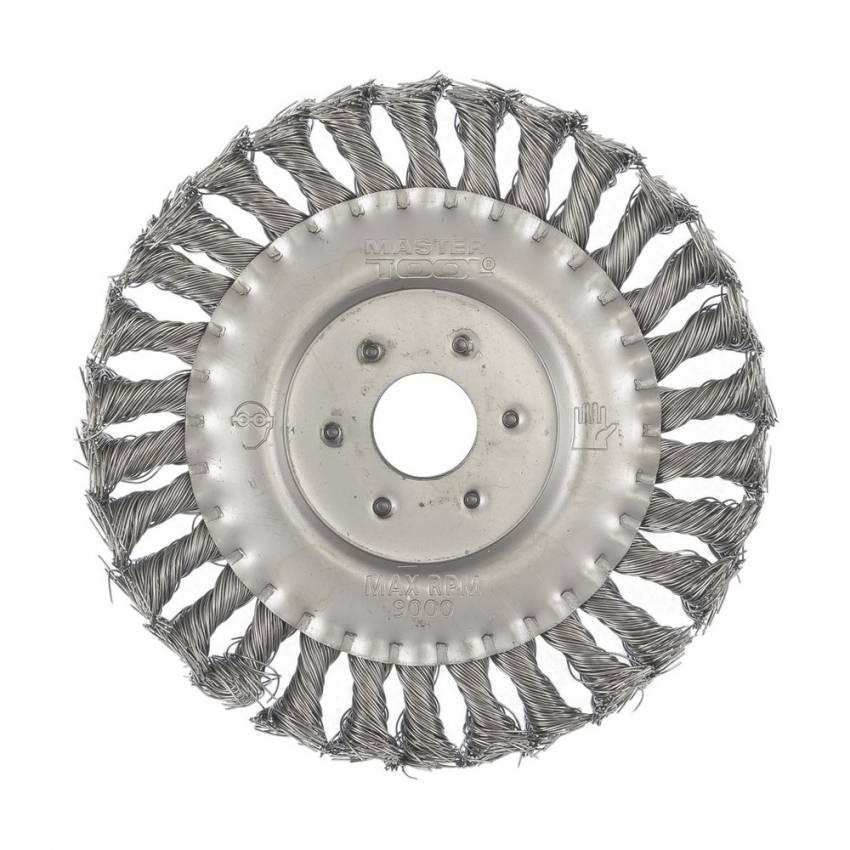 MasterTool Щітка дискова із плетеного дроту D150*22,2 мм, Арт.: 19-9015-19-9015