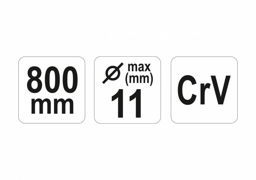 Ножиці до арматурної сітки YATO, max Ø= 11 мм, l= 800 мм-YT-18400