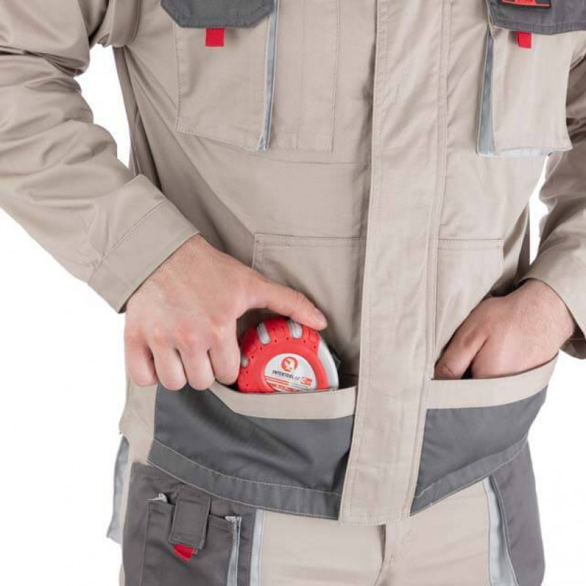 Куртка робоча 2 в 1, 100% бавовна, щільність 180 г / м2, XXXL INTERTOOL SP-3036-SP-3036