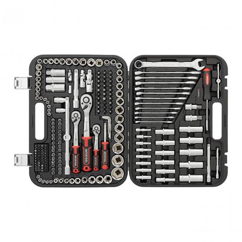 Набір інструментів 1/2 "& 3/8" & 1/4 ", 219ед., Cr-V STORM INTERTOOL ET-8219-ET-8219