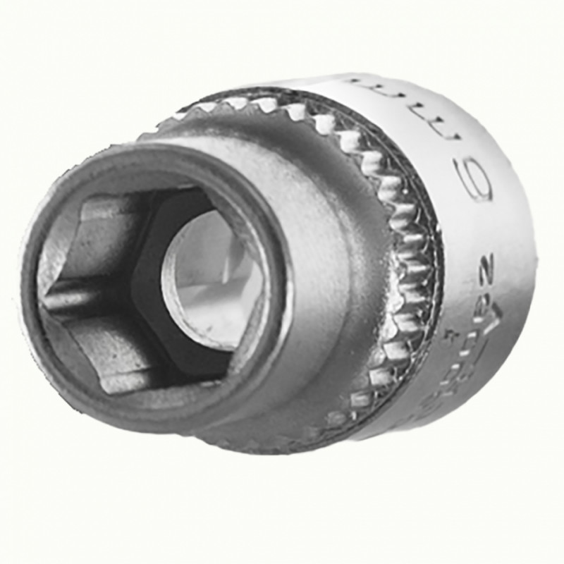 Насадка шестигранна коротка 1/4" 6мм CrV ULTRA (6060062)-6060062