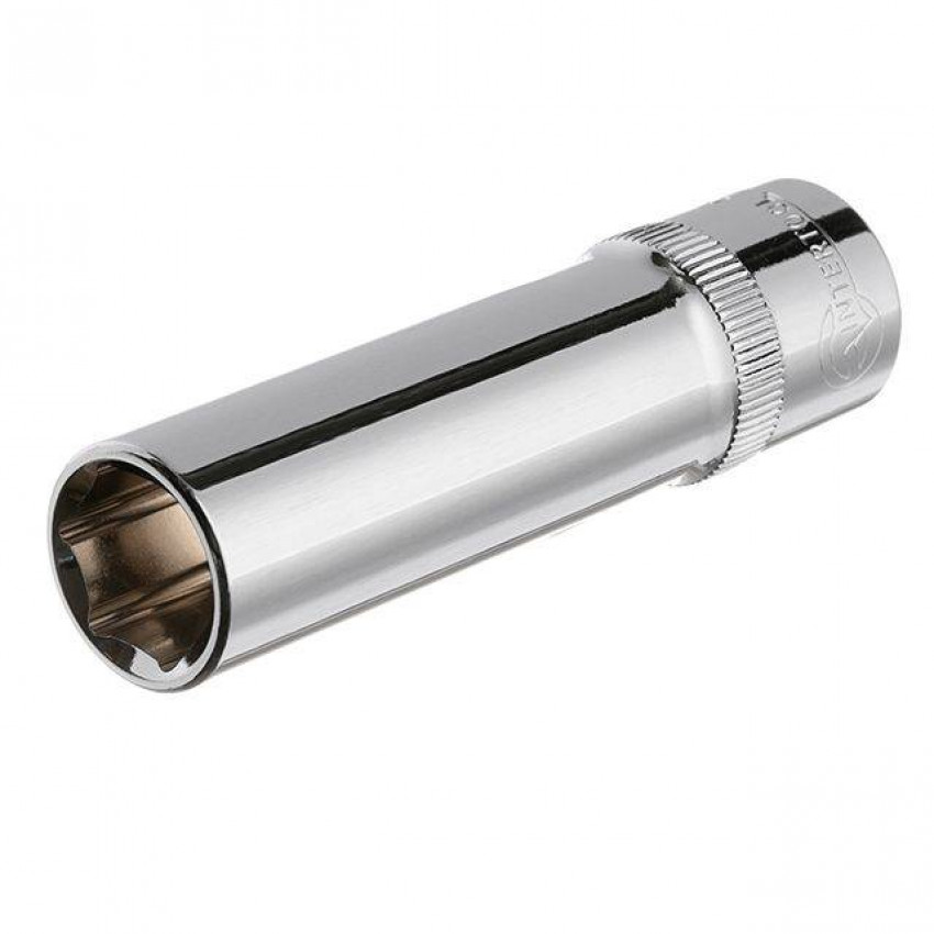 Головка шестигранна подовжена 1/4", 14×50 мм, Cr-V, STORM INTERTOOL ET-0464-ET-0464