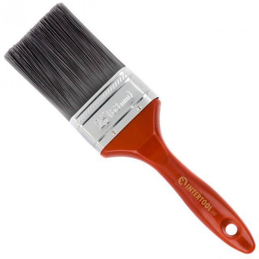 Пензель флейцевий "Лакра", 63*17*70 мм, пластикова ручка INTERTOOL KT-1463-KT-1463