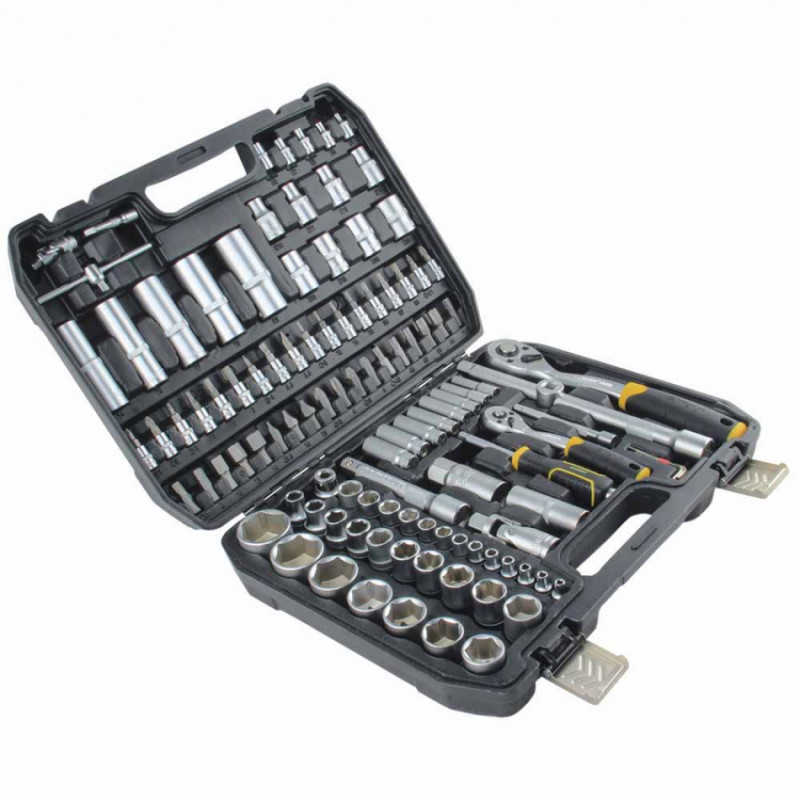 Набір насадок торцевих та біт 1/4", 1/2" 108шт CrV mid Sigma (6003771)-6003771