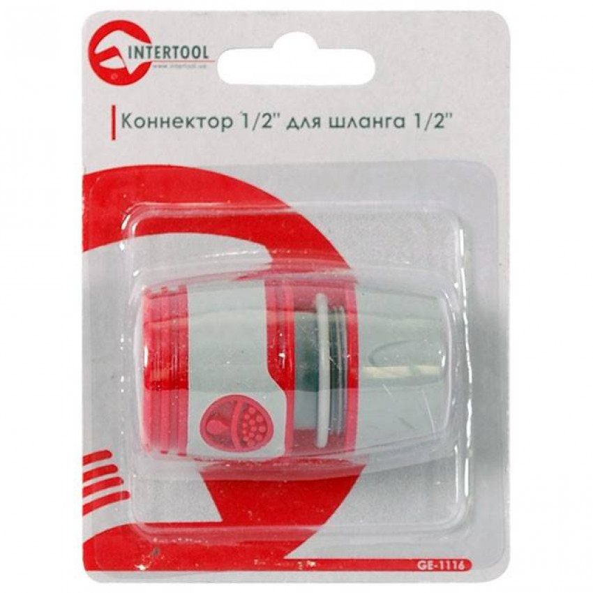 Конектор 1/2" для шланга 1/2" INTERTOOL GE-1116-GE-1116