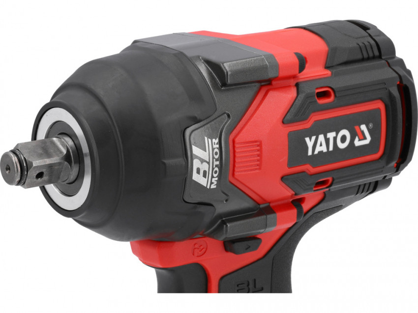 Гайковерт ударний акумуляторний YATO: 18 В Li-Ion, квадрат 1/2", КМ- 1200 Нм (БЕЗ АКУМУЛЯТОРА) [6]-YT-828072