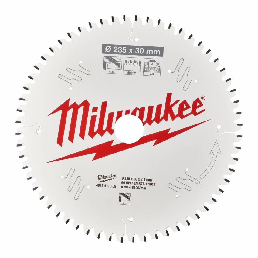 Диск пиляльний MILWAUKEE, Ø165х20х1,8мм, 24 зуб. 1-4932399909