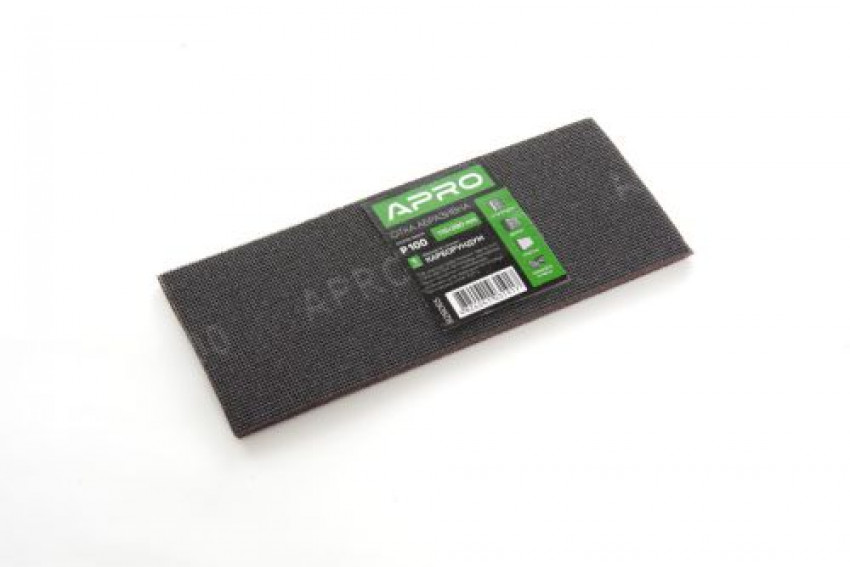 Сітка абразивна APRO P100 115×280мм карборунд (5шт)-828065