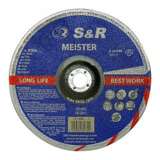 Круг зачисний по металу S&amp;R Meister A24 BF 180x6,0x22,2-[articul]