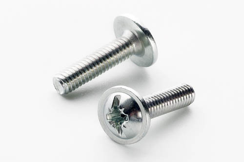 Гвинт метричний з напівкруглою головкою з прес-шайбою М8*16 DIN 967 кл. міц. 4,8 цинк білий (пач 50шт) APRO-5028016-2