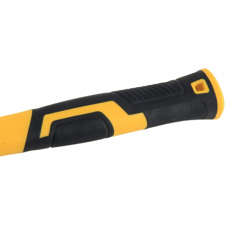 Киянка гумова чорно-біла 225г фібергласова рукоятка SIGMA (4317221)-4317221