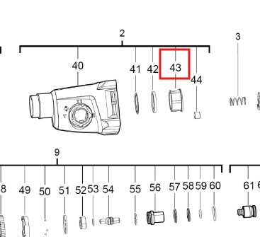 Ремкомплект перфоратора-втулка/Milwaukee-4931454445