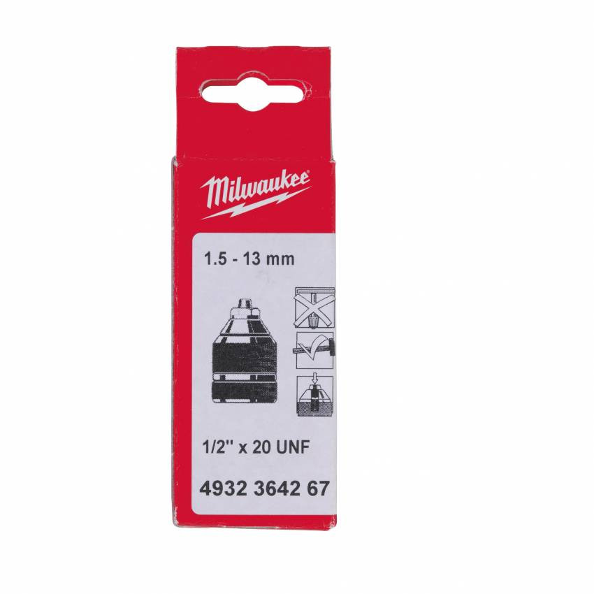 Патрон безключовий MILWAUKEE 1,5-13 1/2"х20 817566-4932364267