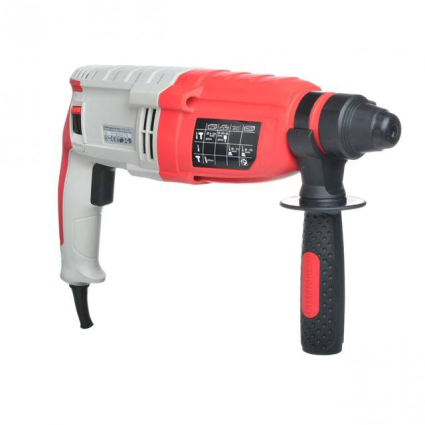 Перфоратор, 0,8 кВт, 3,2 Дж, 0-900 об/хв, 0-4400 уд/хв, 3 режими, SDS plus INTERTOOL DT-0180-DT-0180