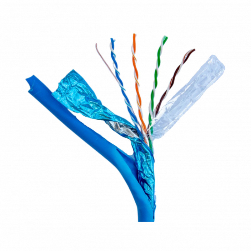 Кабель мережевий кручена пара Gear САТ.5E FTP-CCA-25-4Px2x0.51, 305м-