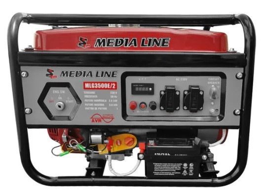 Генератор AGT MLG3500E/2,3,0кВА,230В/50Гц, AVR,15л, 15год/50%, 395 г/кВт, IP23, 46 кг.-